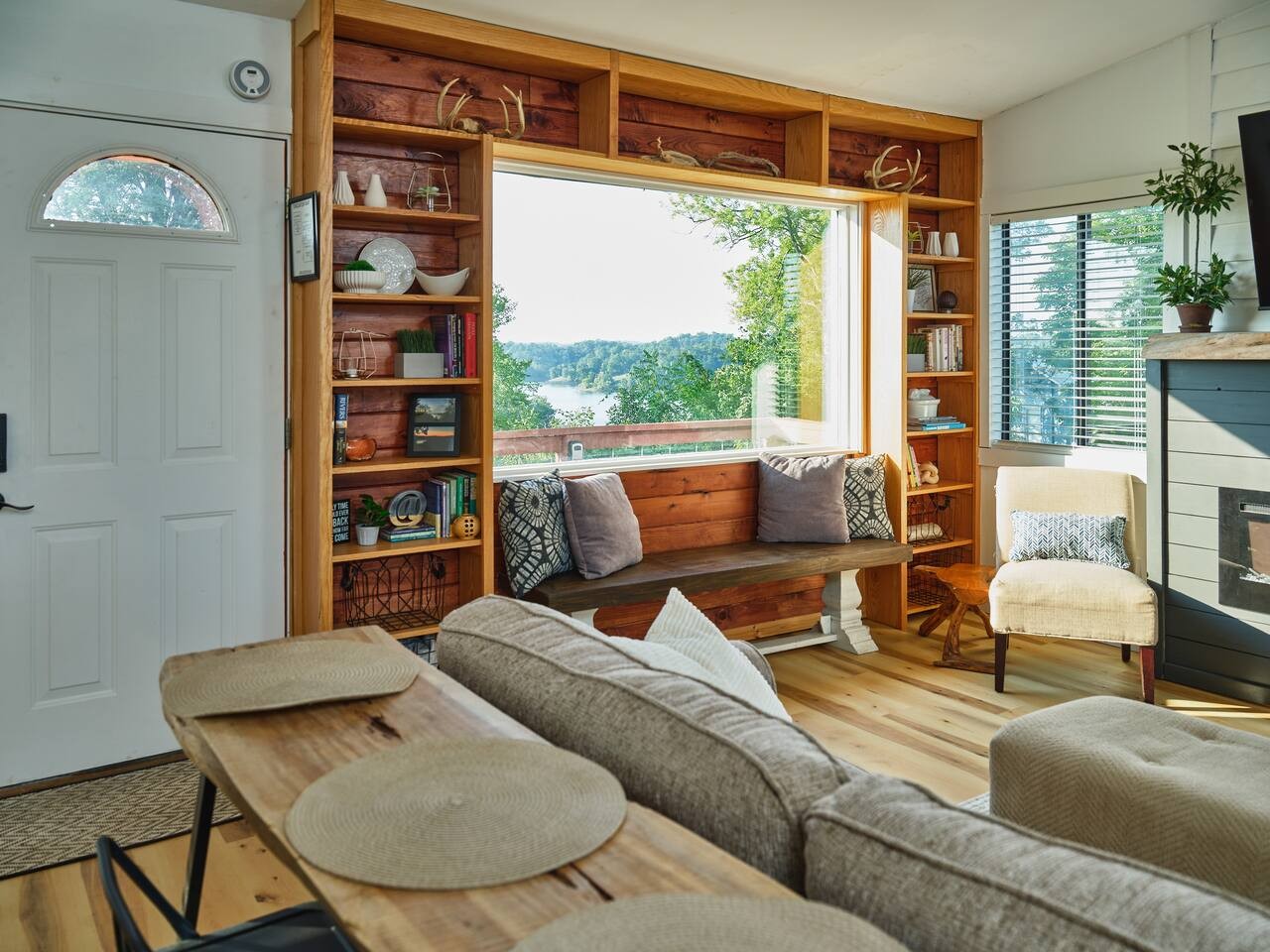 Lakefront living at its best! Lake view from the living room.