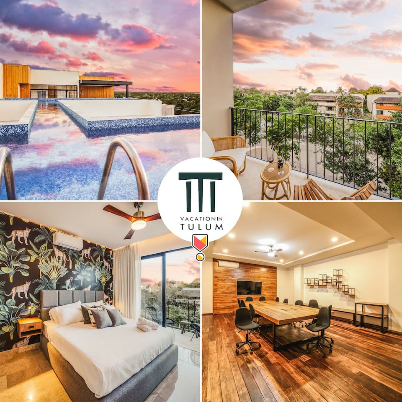 2br W/ Fast Wifi | Rooftop Pool | Gym | Co-working - Tulum