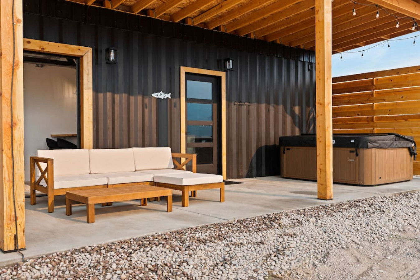 Shipping Container w/ Private Hot Tub near Glacier