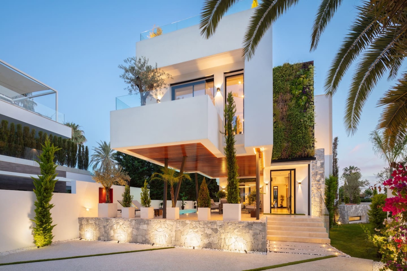 5-bedroom beachside villa • gated community • spa