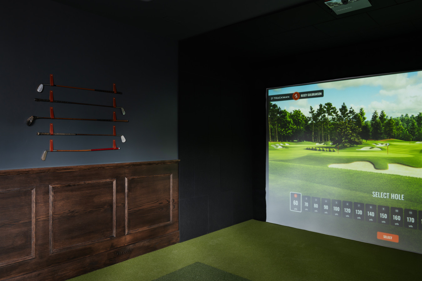 Golf Simulator Room Second Floor