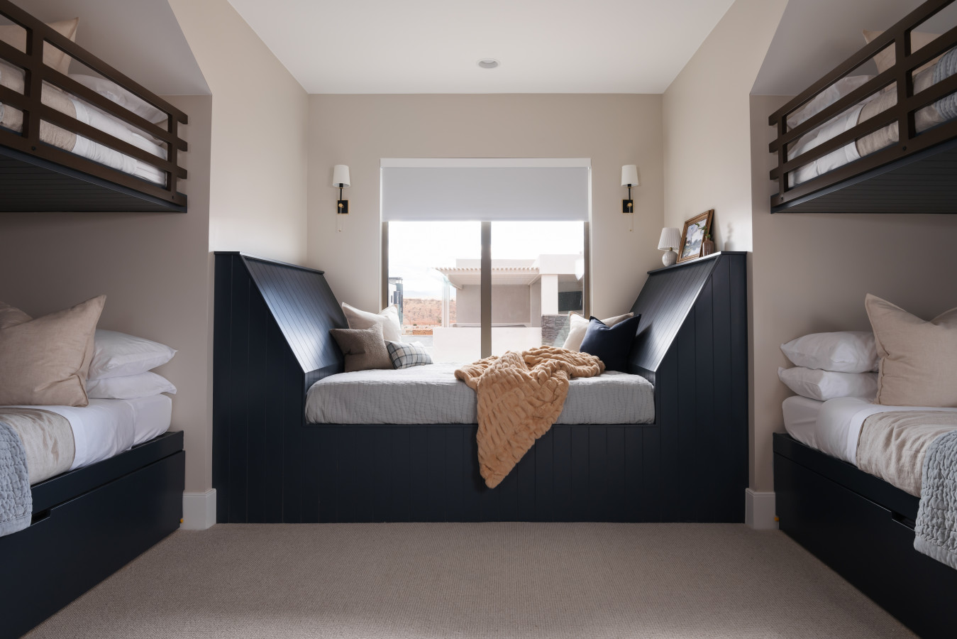 Bunkroom with 7 Queen Beds and Trundles