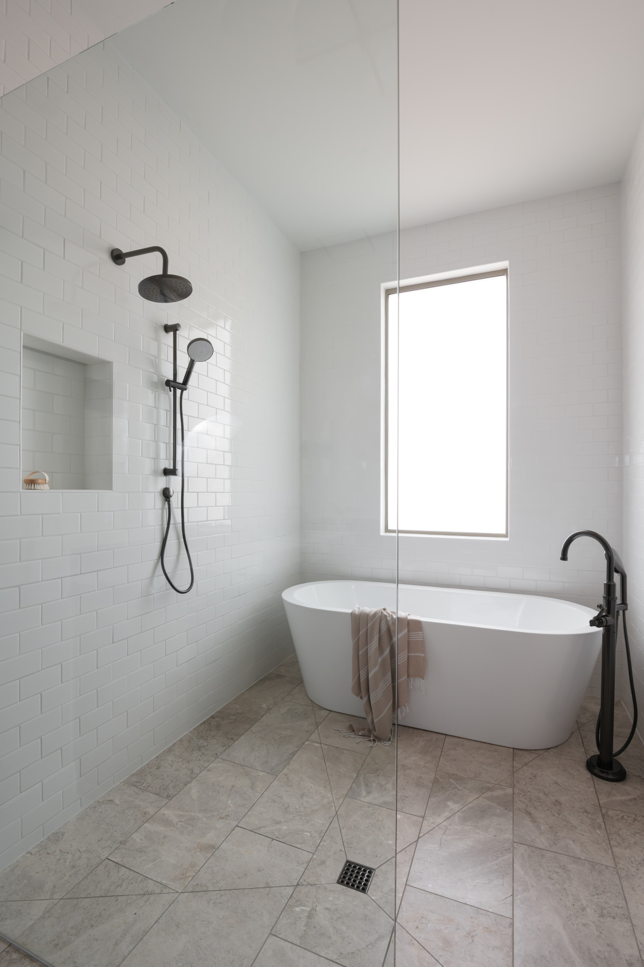 Shower with Soaking Tub