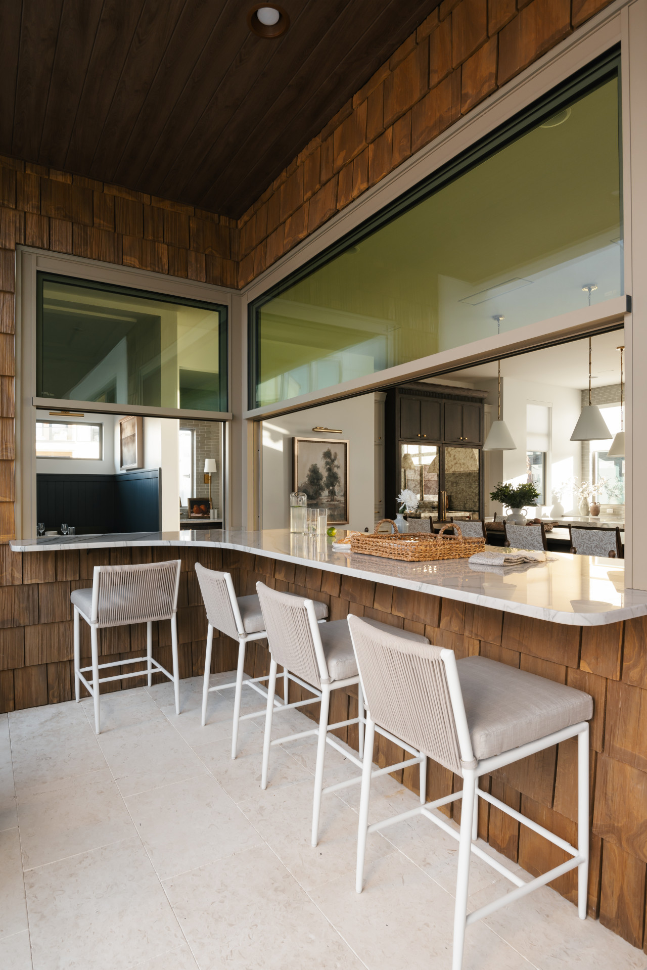 Outdoor Pool Dining Seating