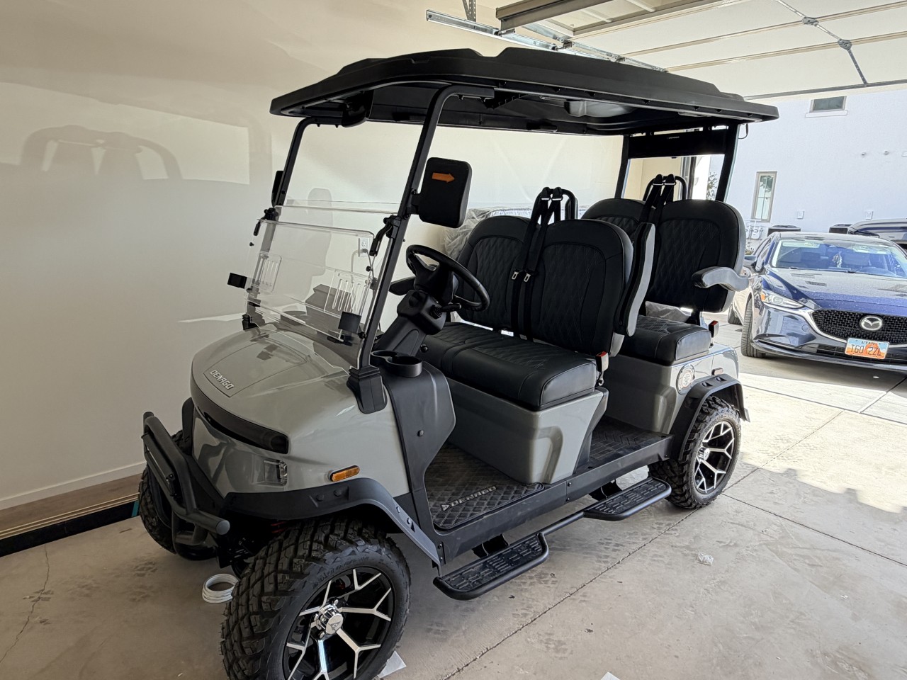 Available 4-seat golf cart rental