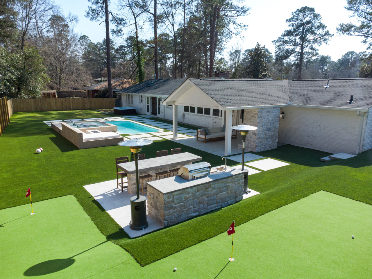 Luxe Resort Home | Pool, Hot Tub, Golf & Turf Oasis - Macon, GA