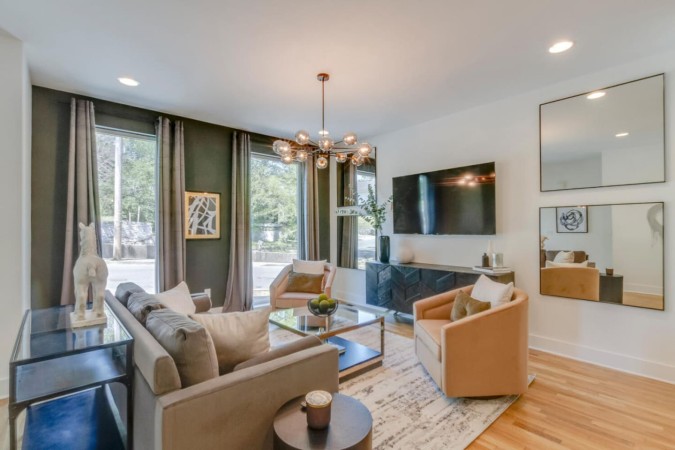Midtown Skyline Retreat | Rooftop Deck | Game Room