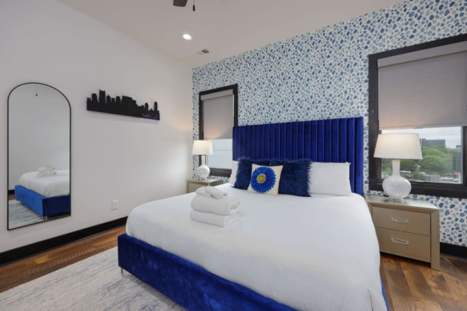Blue Suede Dream |  Rooftop Views + Prime Location