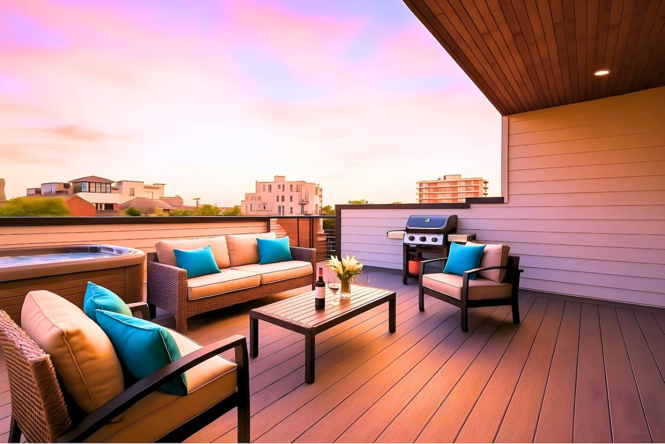 Nights Above It All | Rooftop Lounge + Hot Tub