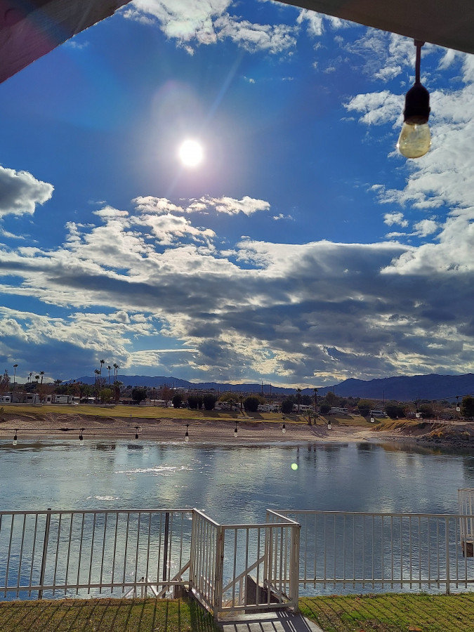 Colorado River. Needles Marina Park and Campground on the California side