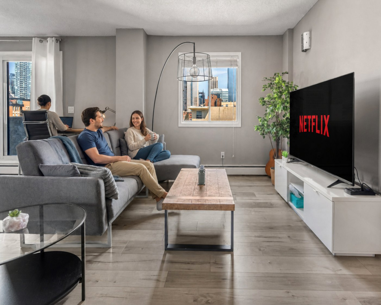 Beltline apartment interior in Calgary, walking distance to Stampede Park