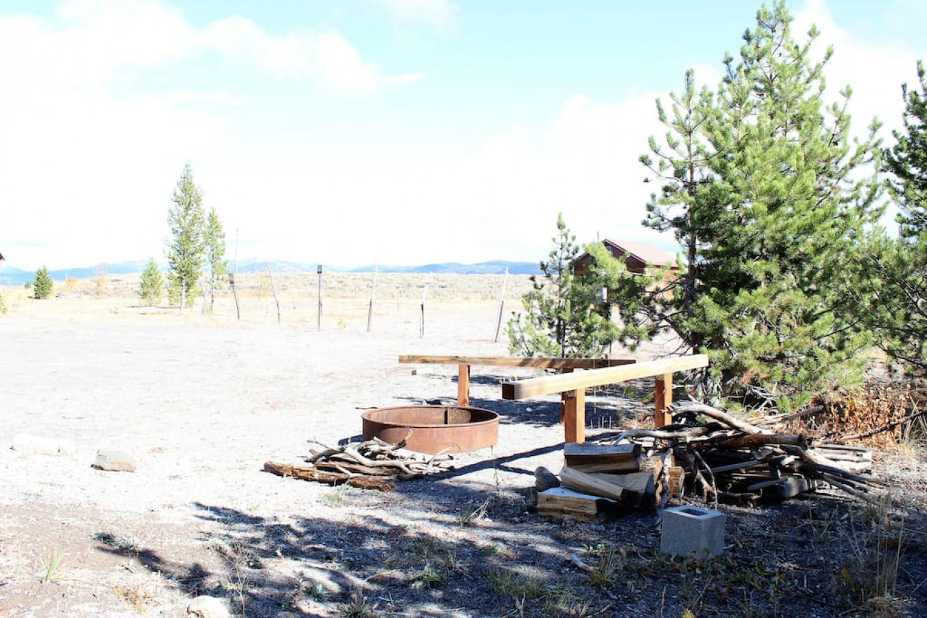 Fun fire pit for making s'mores or roasting hot dogs