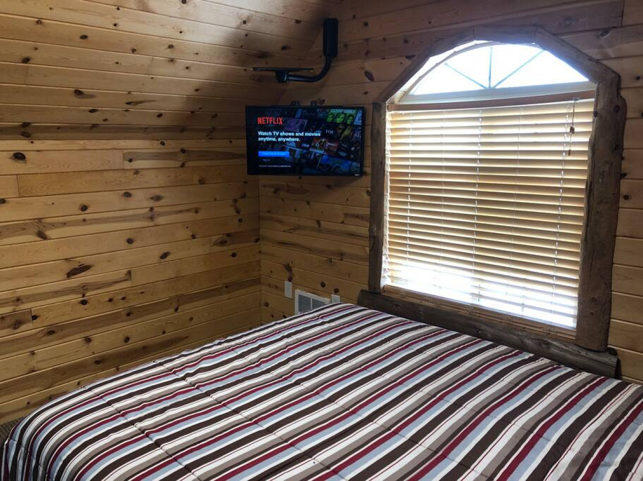 Stream movies/shows in bunk room!