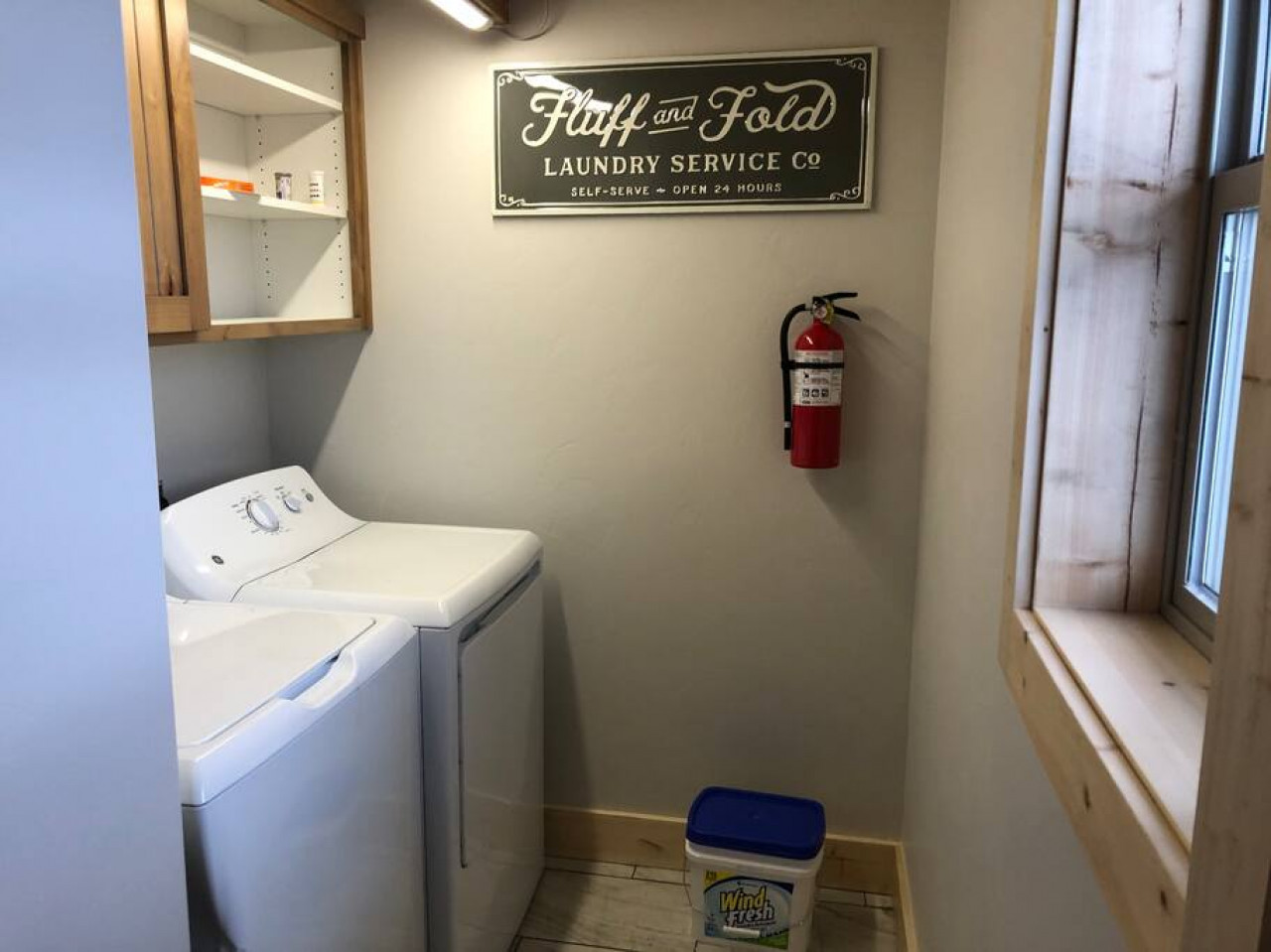 Feel at home with 2 sets of washers and dryers