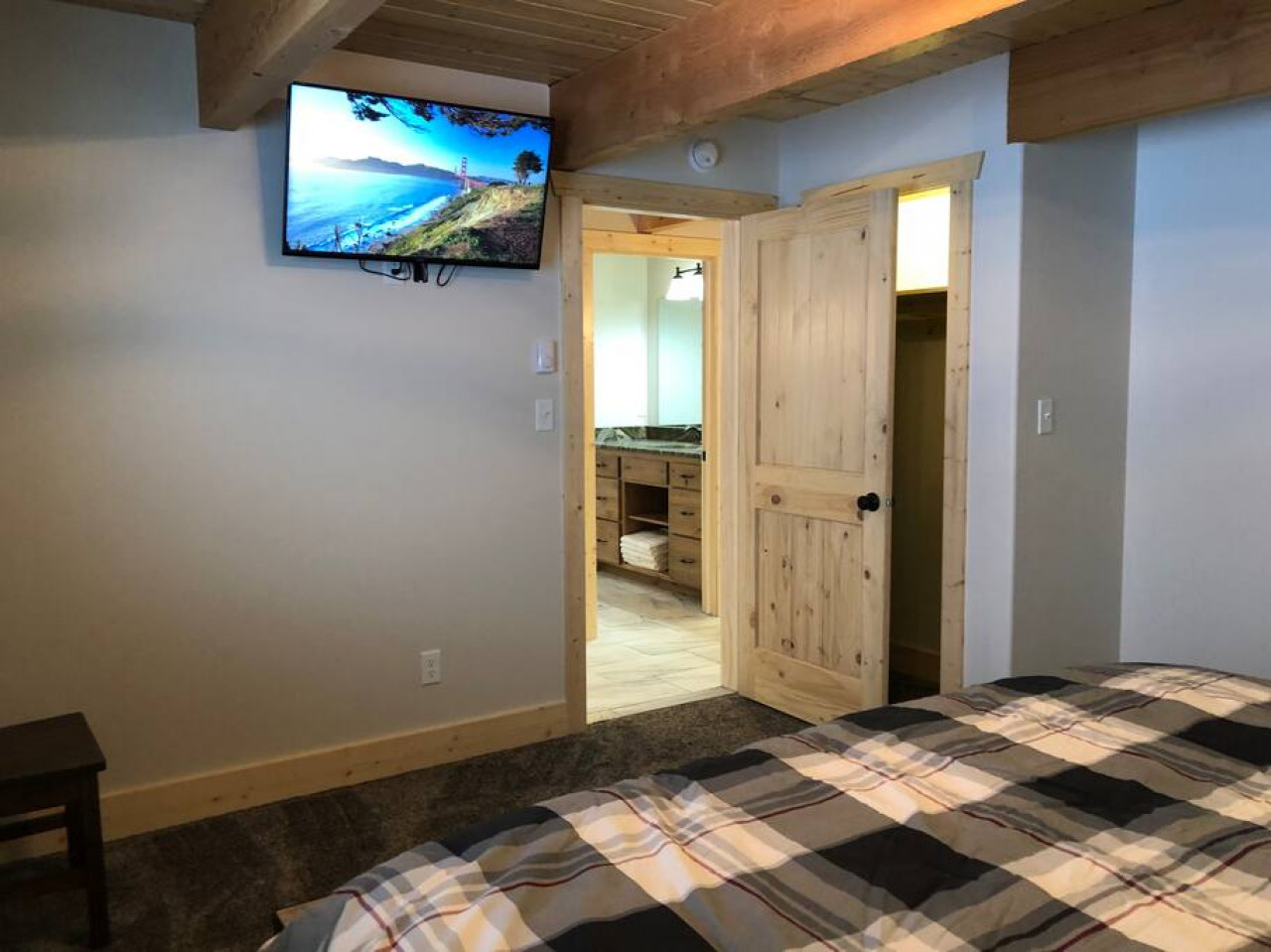Smart TVs in the master bedrooms
