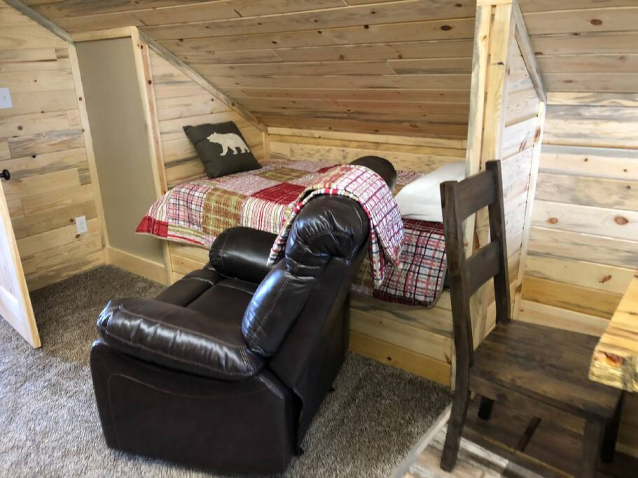 Extra beds in the living room space