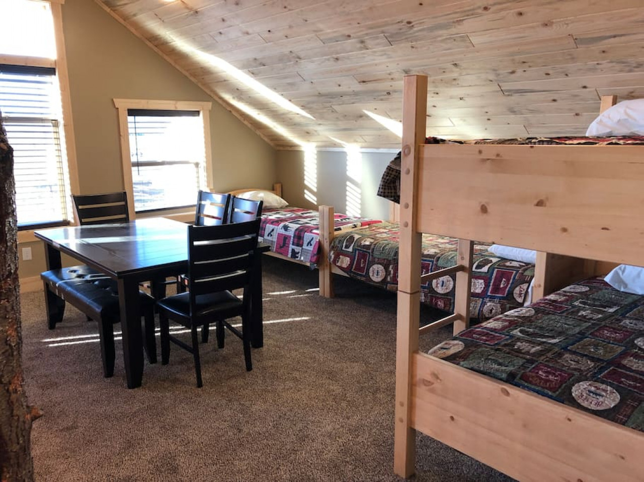 Extra sleeping in the loft area