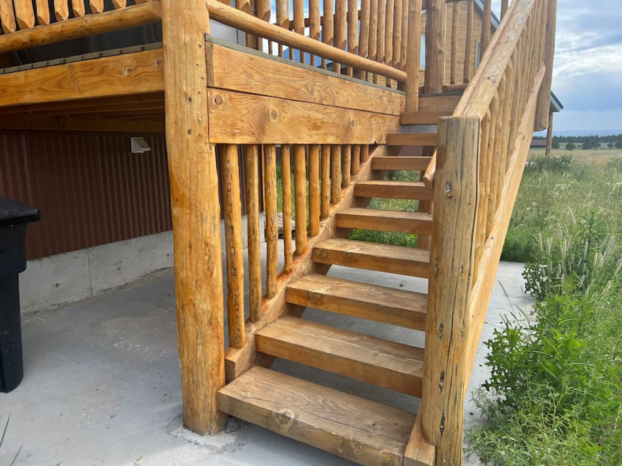 Stairs to access the loft