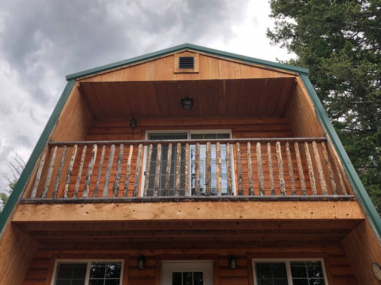 Upstairs balcony