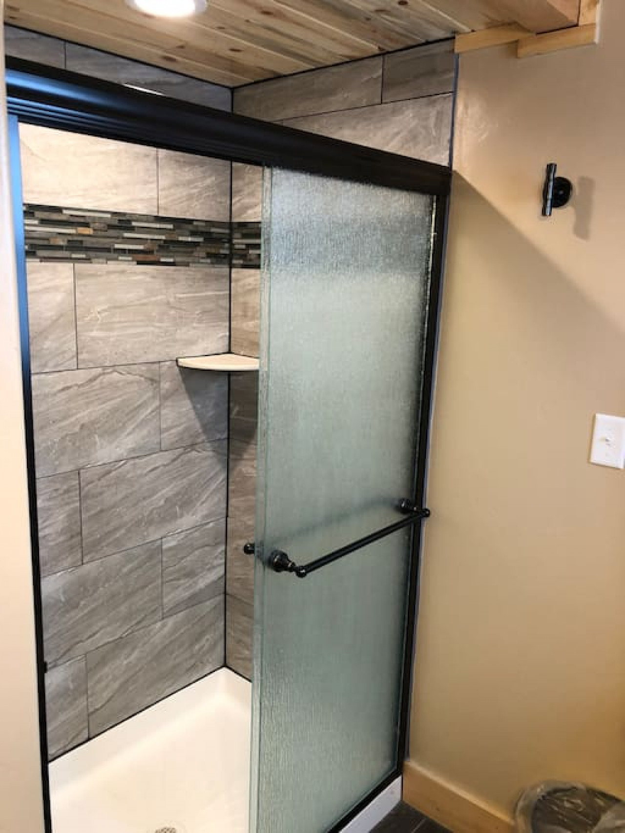 Beautiful tile in the shower