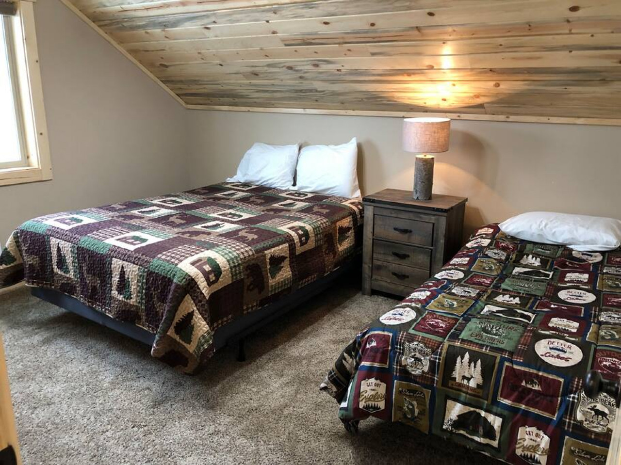 Sleep like a baby in the cozy bedrooms upstairs