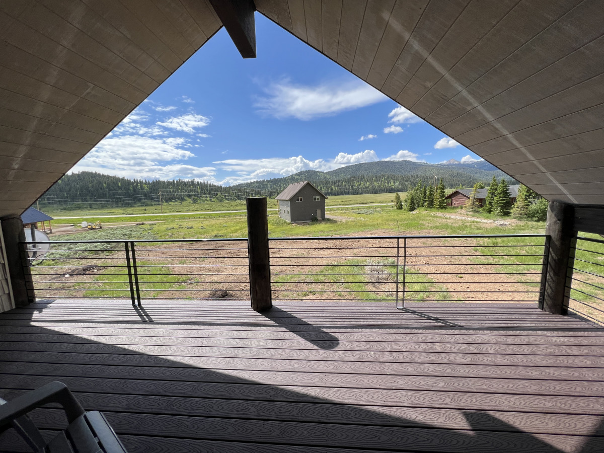 Upstairs balcony