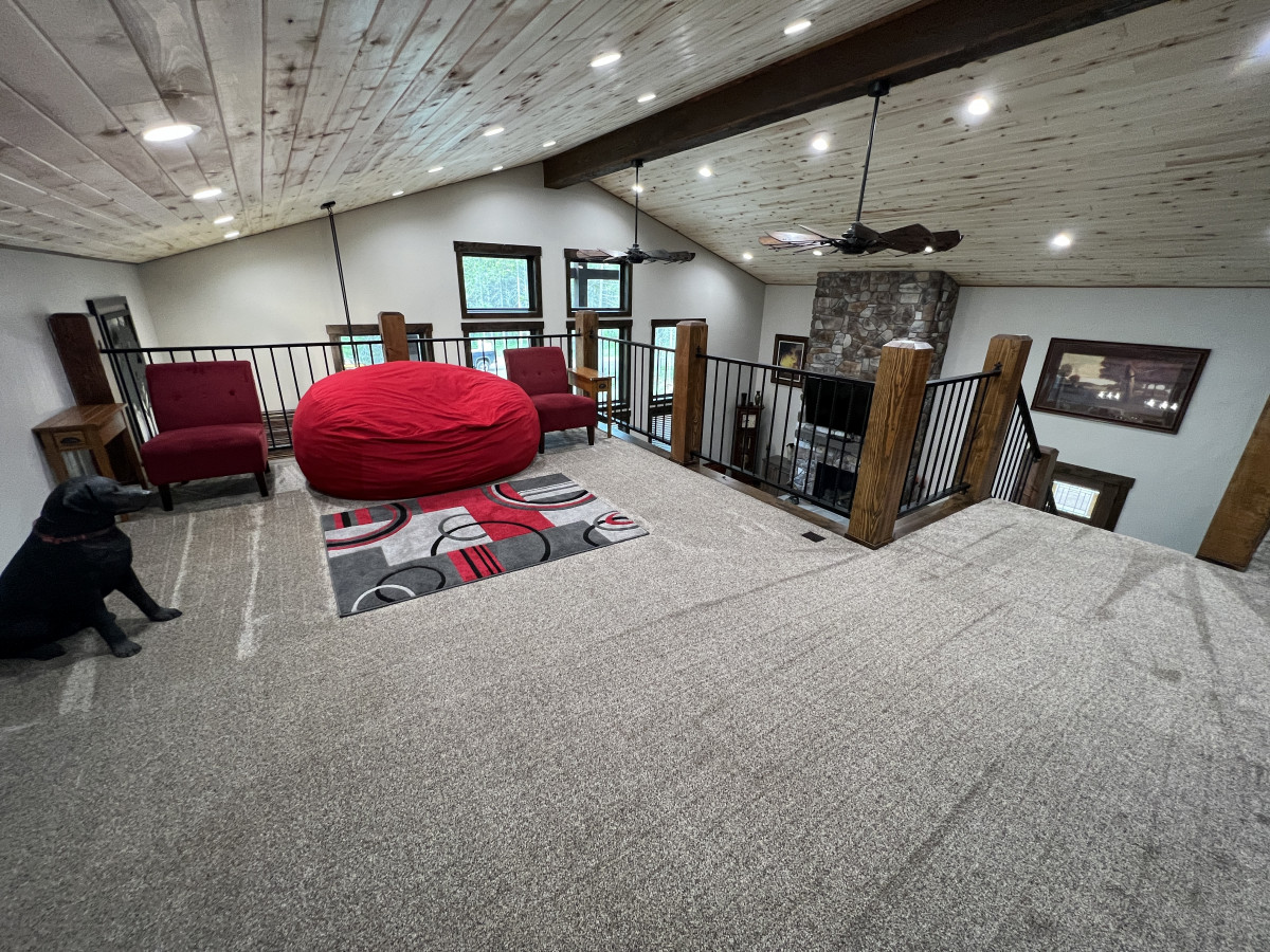 Upstairs living area