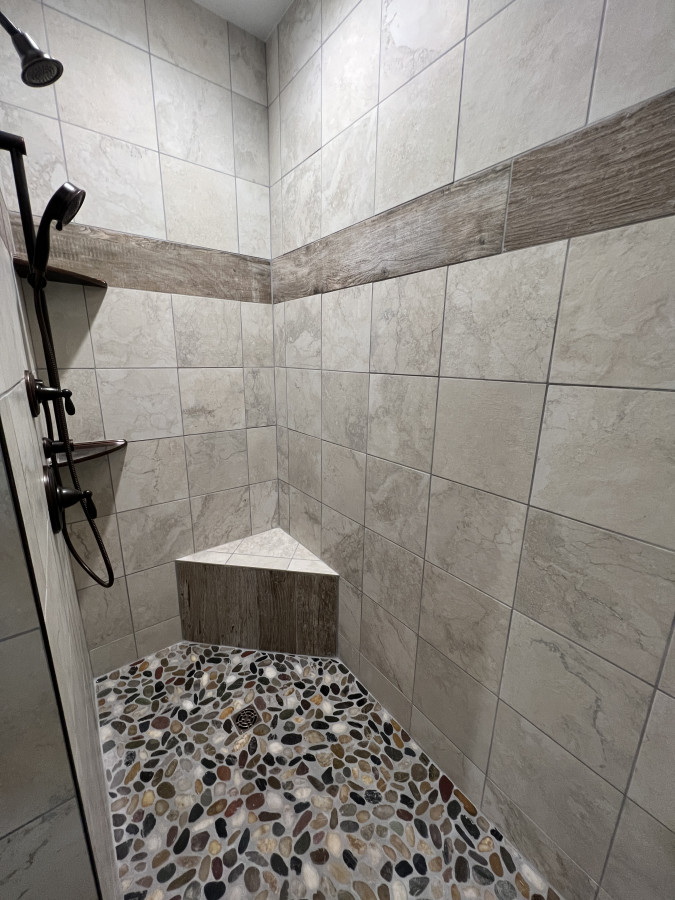 Beautiful walk in shower