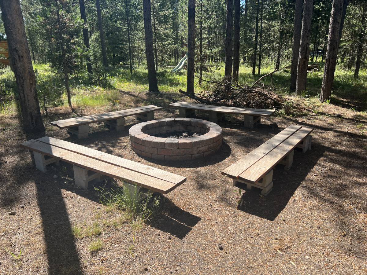 Fire pit outside