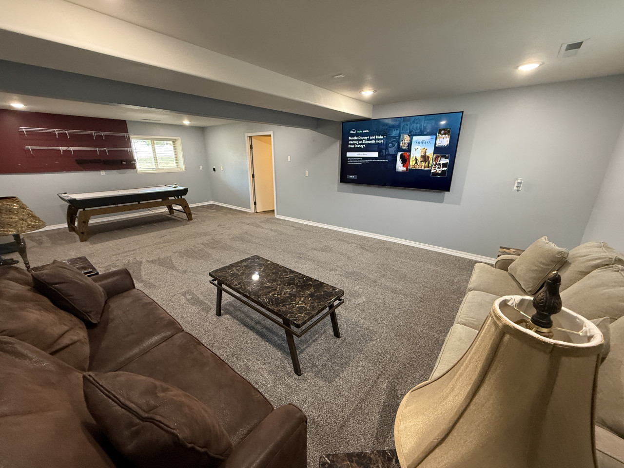 Basement living room