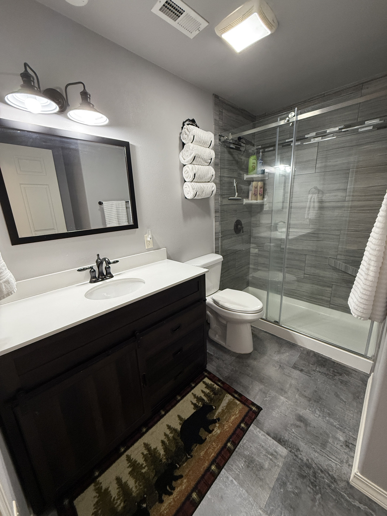 Basement bathroom