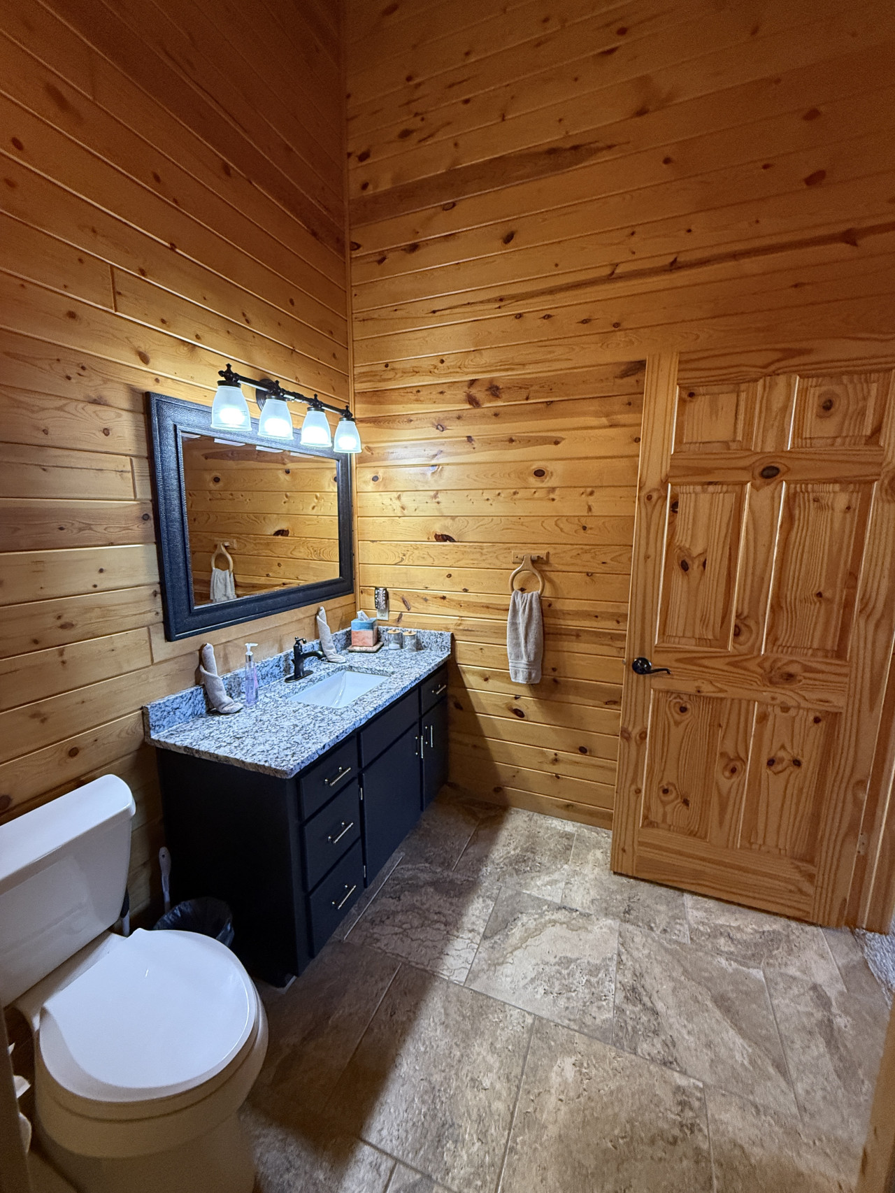 Attached bathroom for the master upstairs