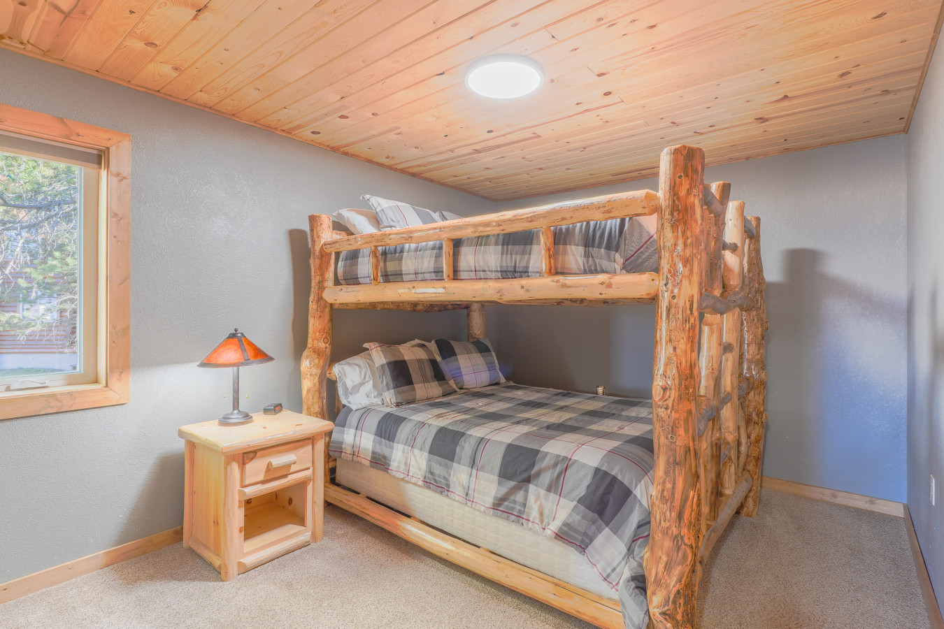 Queen bunk bed on the main floor