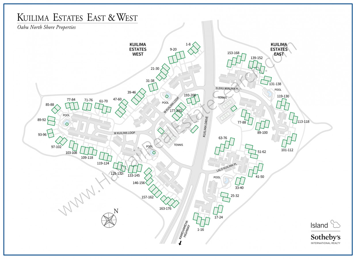 Kuilima Estates East & West Map.png