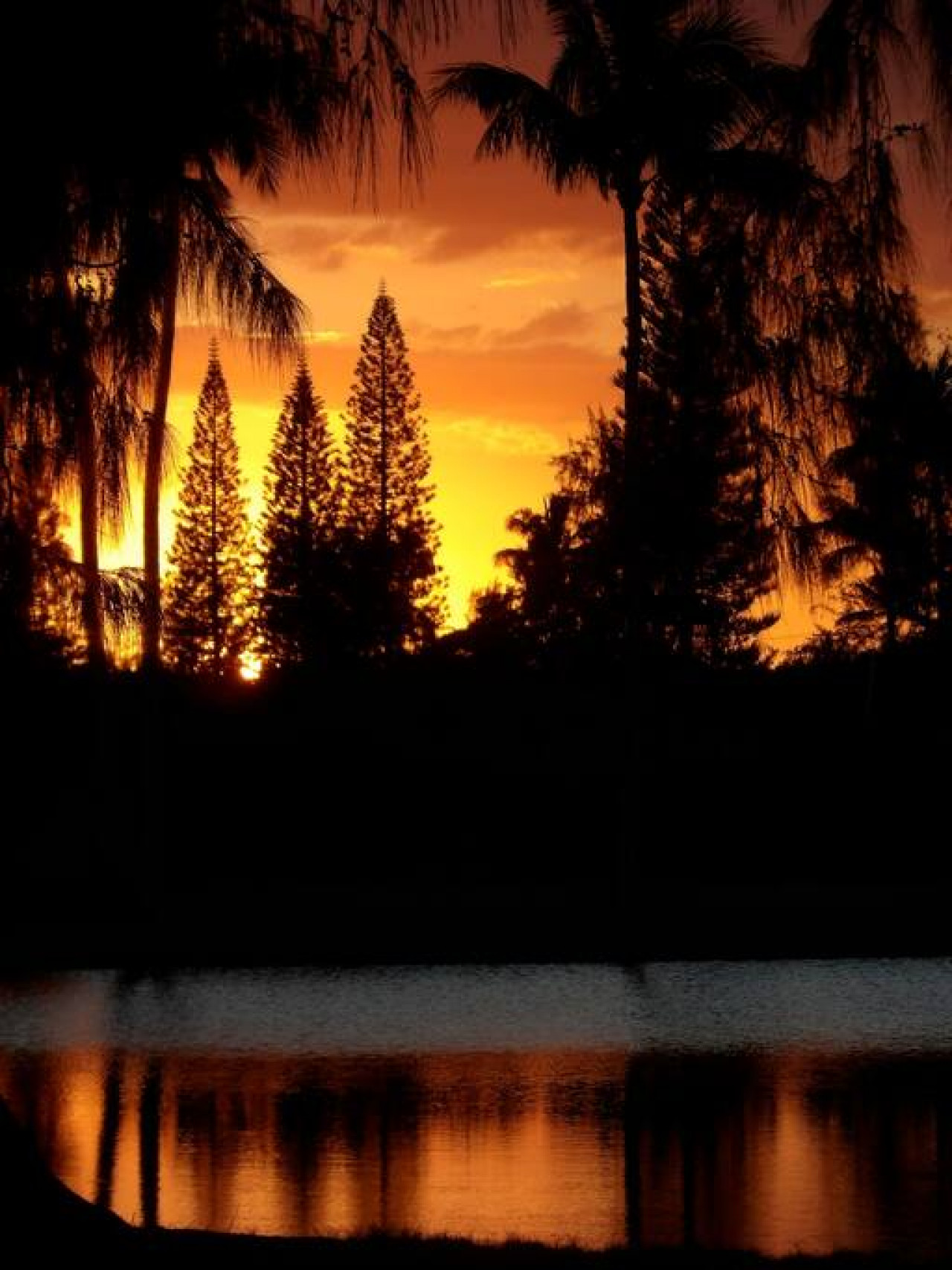 Sunset view from Lanai