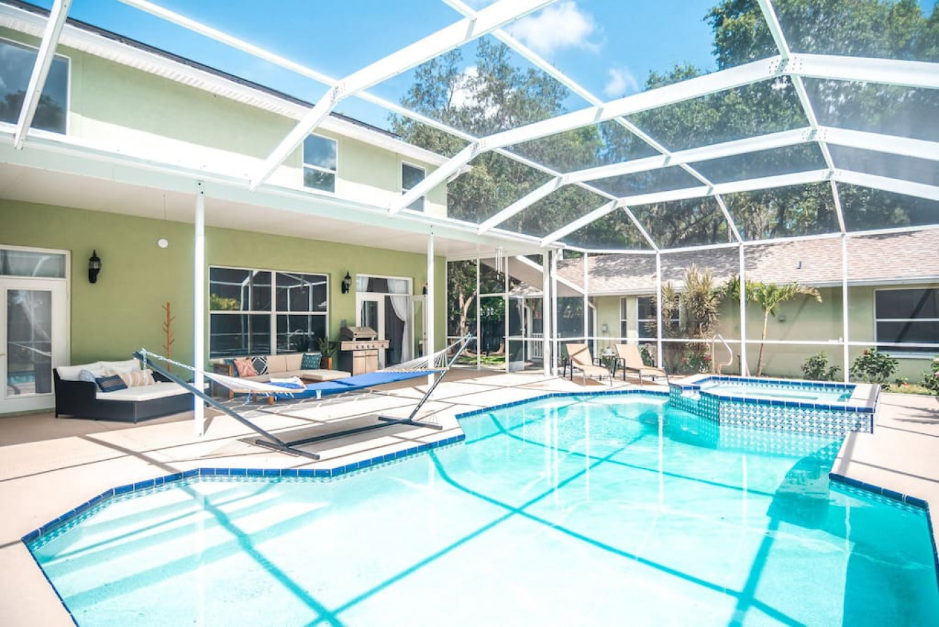 The Oasis Retreat | Heated Pool + Game Room + Basketball + Massive Yard | Near Beach & Golf image 2