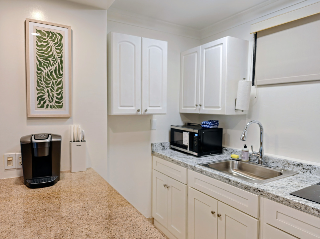 WGH 521 Kitchenette and modern refreshed 362 Sq.Ft. w/ futon and Queen Bed | Photo 8