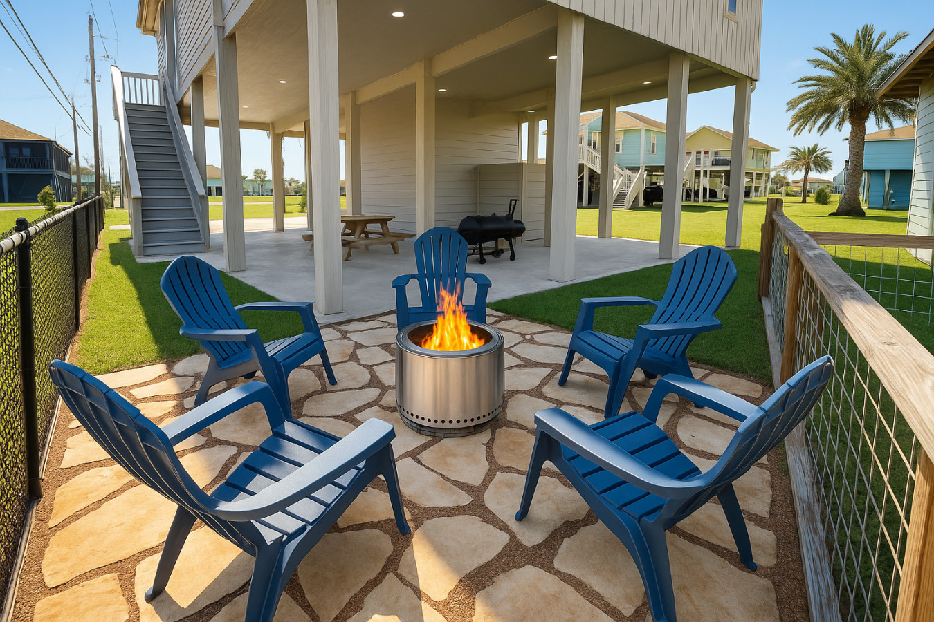 Beach Access~Golf Cart~Games~Fire Pit~Beach Chairs