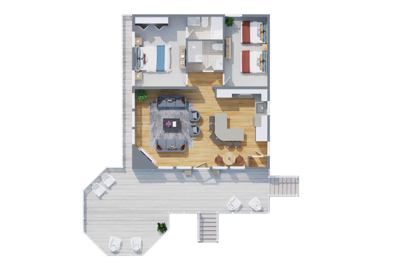 Tiki Bar~Golf Cart~BBQ~ExpansiveDecks~Beach Access 5