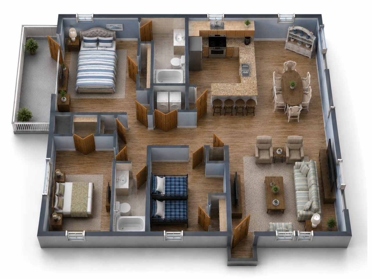 Beach View~Pets Welcome~Covered Deck~Beach Access 5