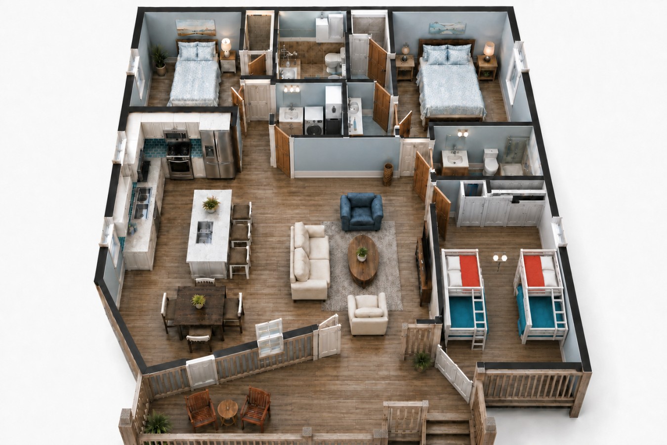 Beach Access~Barefoot Bliss~Chef Kitchen~Family 5