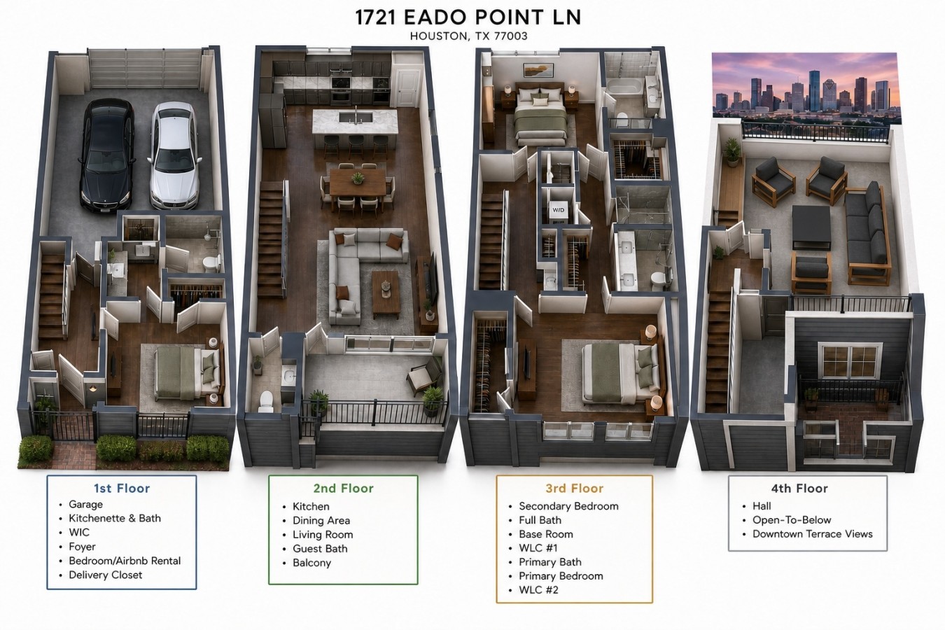 Rooftop Overlooking Downtown~In-Law Suite~Location 5