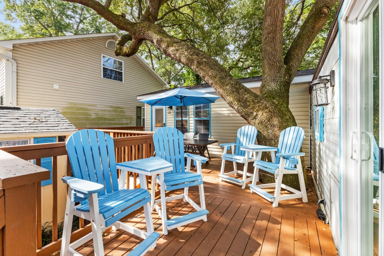 Unwind and spend quality time each night on the deck
