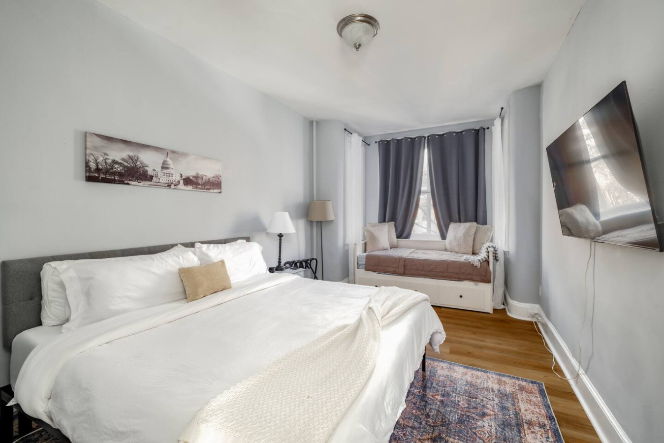With the perfect blend of comfort and style, every night in this bedroom feels like a dreamy getaway