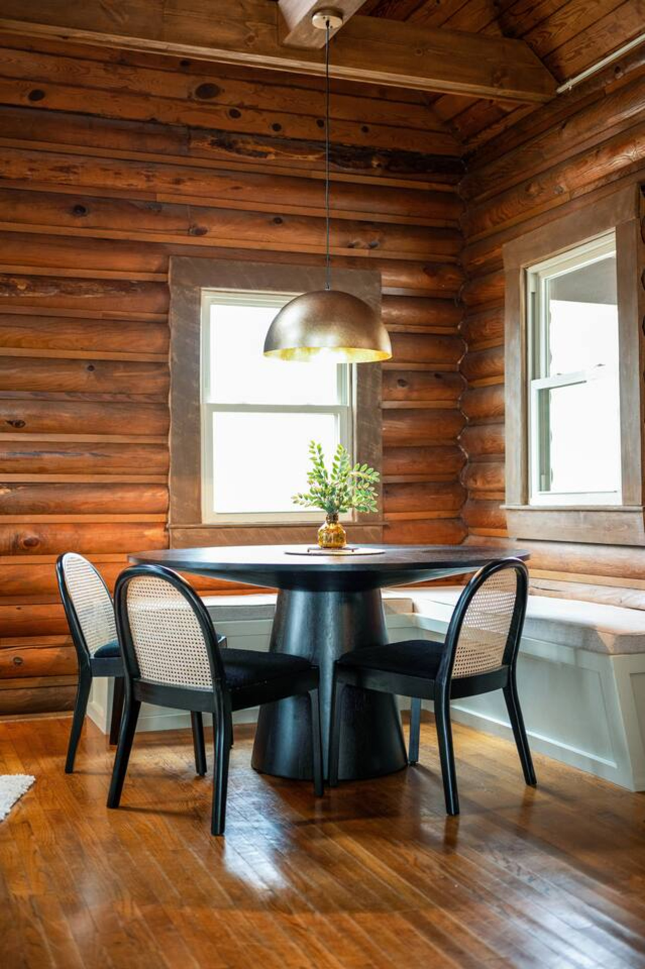 Dine, sip wine, and share heartfelt conversations with loved ones in this inviting dining space.