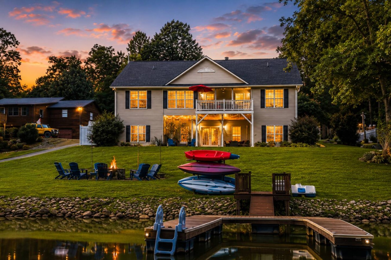 Lakefront | Game & Movie Room, Hot Tub, EV Charger photo 1