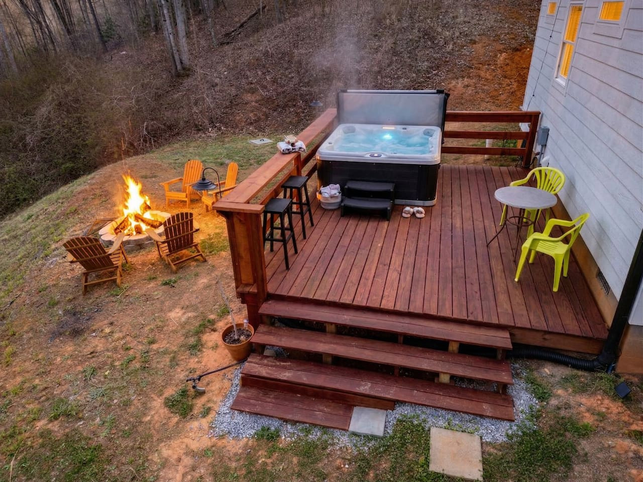 20 Min to AVL | Hot Tub, Fire Pit & Mountain Views photo 5