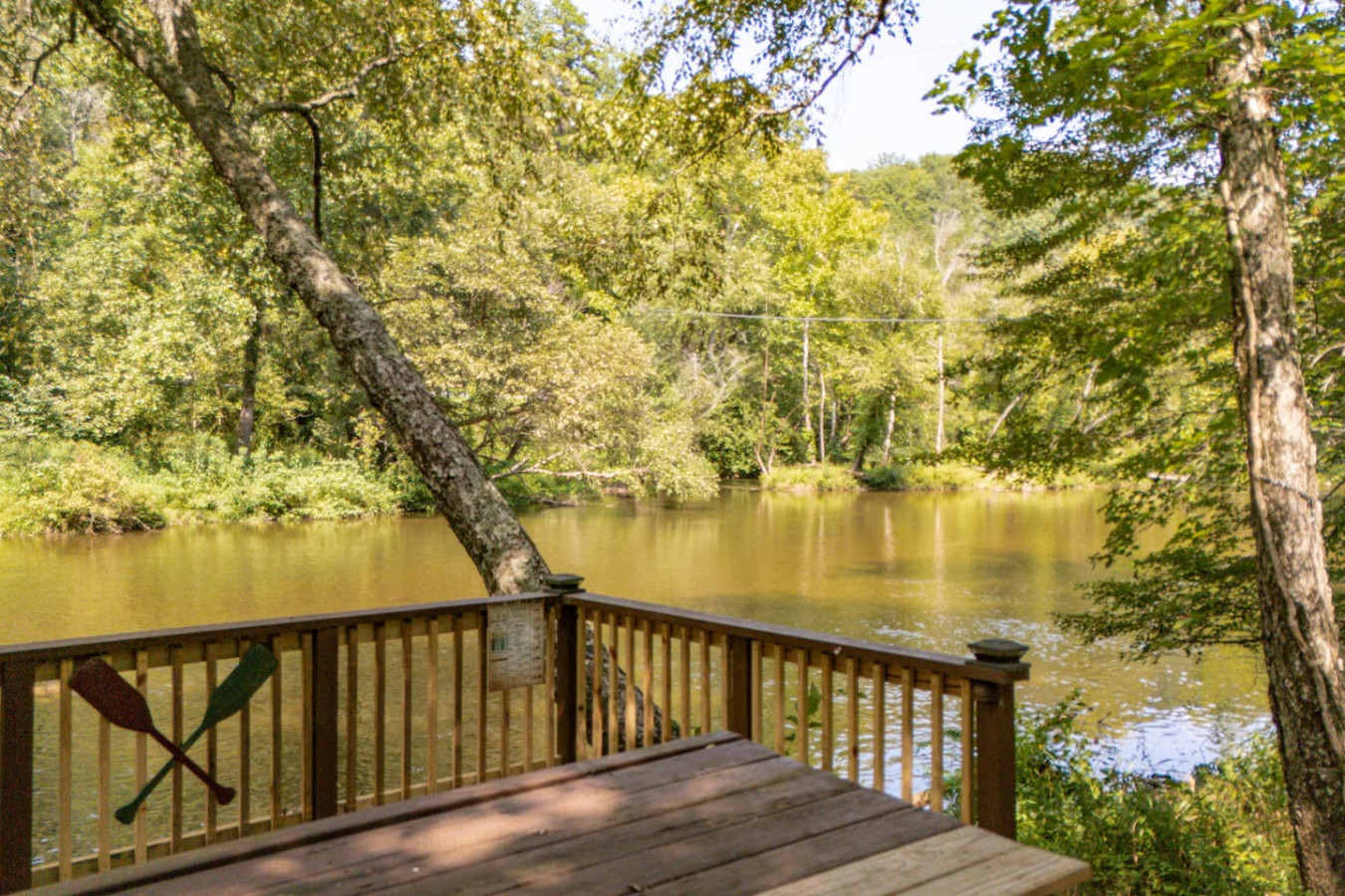 Riverfront Cabin | Fenced Yard, Firepit & Grill photo 5