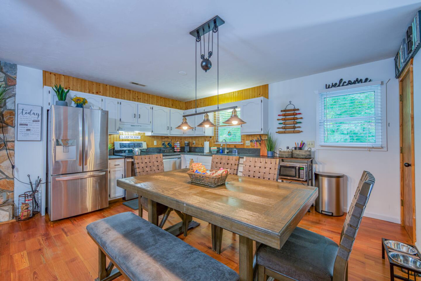 Riverfront Cabin | Fenced Yard, Firepit & Grill photo 2
