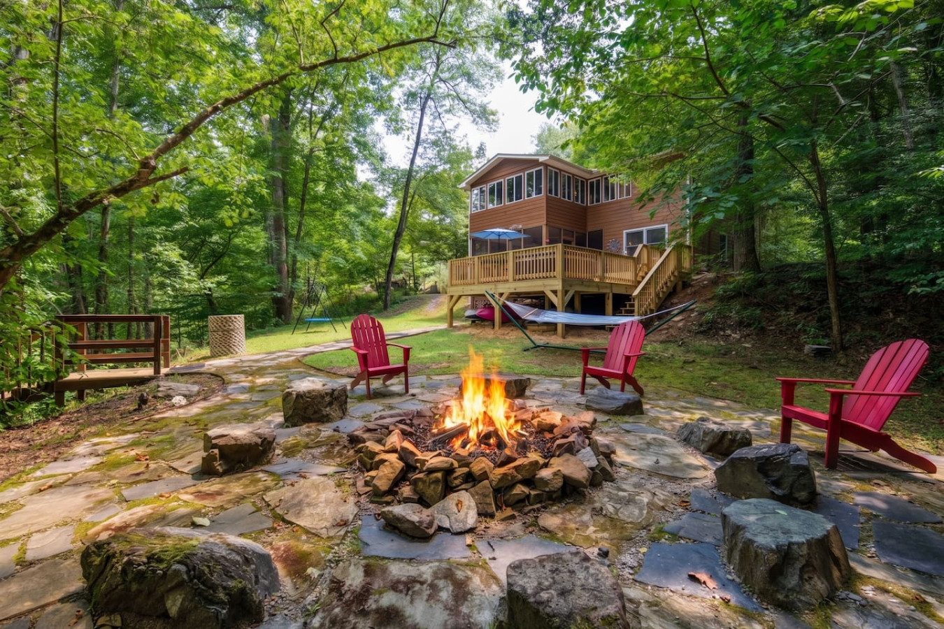 Riverfront Cabin | Fenced Yard, Firepit & Grill photo 1
